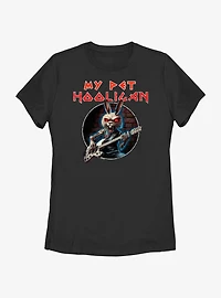 My Pet Hooligan Rock Out Rabid Bunny Womens T-Shirt