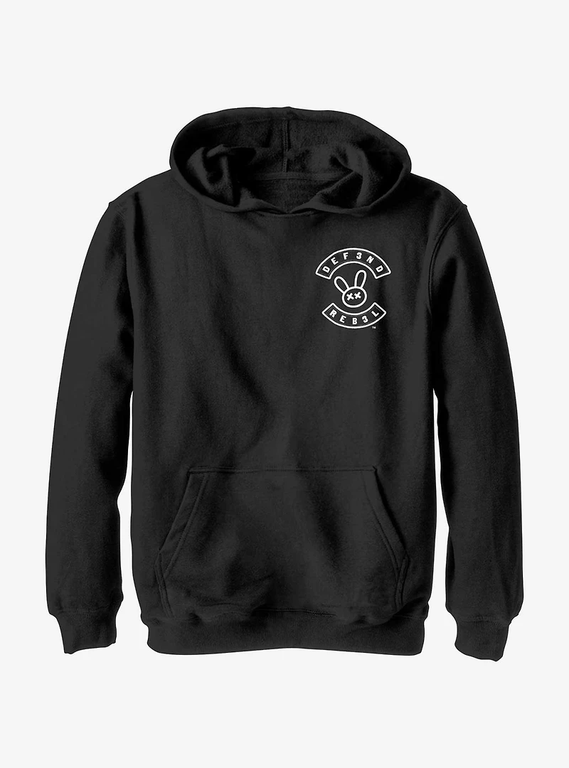 My Pet Hooligan Defend Rebel Pocket Logo Youth Hoodie