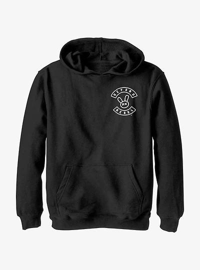 My Pet Hooligan Defend Rebel Pocket Logo Youth Hoodie