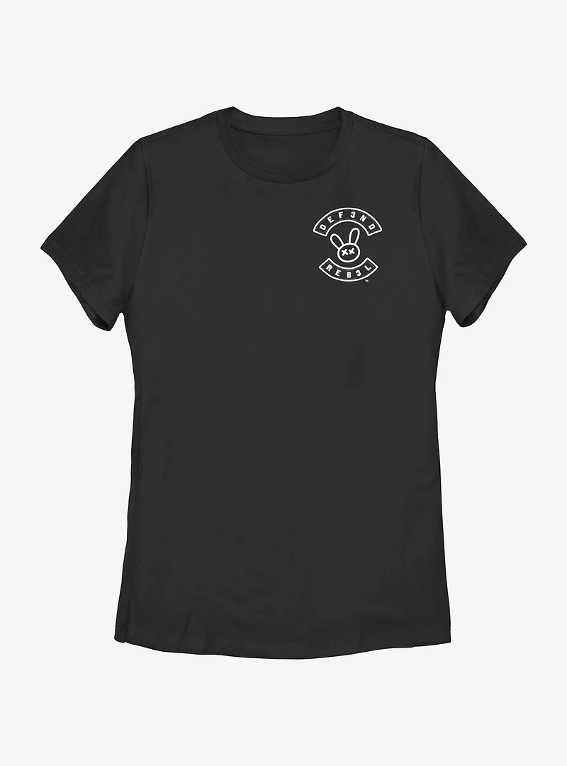 My Pet Hooligan Defend Rebel Pocket Logo Womens T-Shirt
