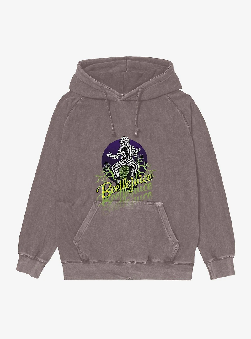 Beetlejuice It's Showtime! Mineral Wash Hoodie