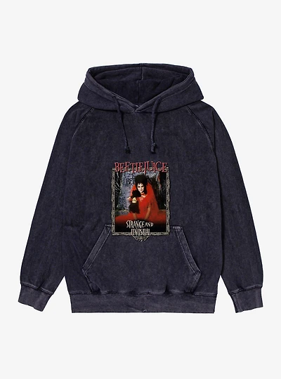 Beetlejuice Lydia Deetz Strange And Unusual Mineral Wash Hoodie
