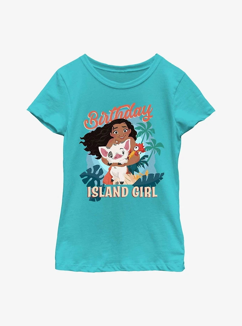 Disney Moana Adventure Bday Youth Girls T-Shirt