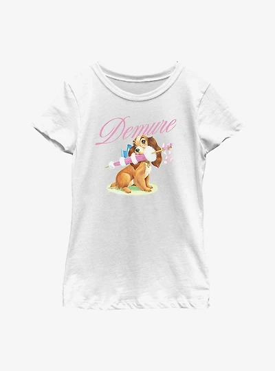 Disney Lady And The Tramp Demure Youth Girls T-Shirt