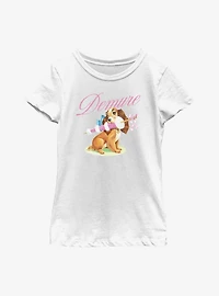 Disney Lady And The Tramp Demure Youth Girls T-Shirt