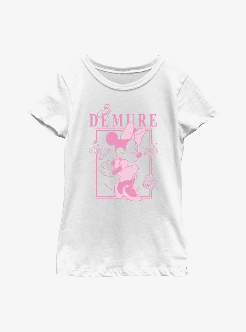 Disney Minnie Mouse So Demure Youth Girls T-Shirt