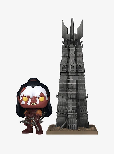 Funko Pop! Town The Lord of the Rings Lurtz With Orthanc Vinyl Figure
