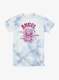 Disney Lilo & Stitch Angel Small Fluffy Cute Alien Tie-Dye T-Shirt