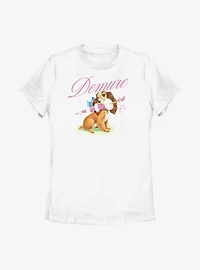 Disney Lady And The Tramp Demure Womens T-Shirt