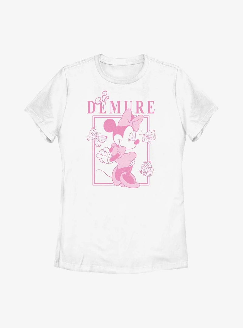 Disney Minnie Mouse So Demure Womens T-Shirt