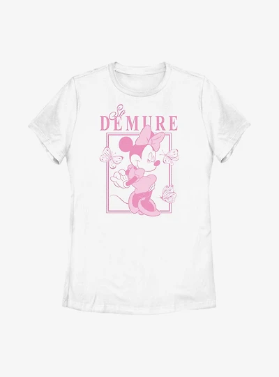 Disney Minnie Mouse So Demure Womens T-Shirt