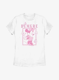 Disney Minnie Mouse So Demure Womens T-Shirt