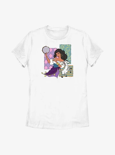Disney The Hunchback Of Notre Dame Esmeralda Patchwork Womens T-Shirt