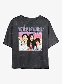 Disney Wizards Of Waverly Place Sibling Love Mineral Wash Womens Crop T-Shirt