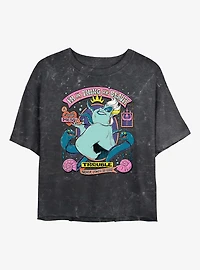 Disney Villains Thing Of Beauty Mineral Wash Womens Crop T-Shirt