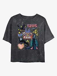 Disney Villains Mistress Of Evil Mineral Wash Womens Crop T-Shirt