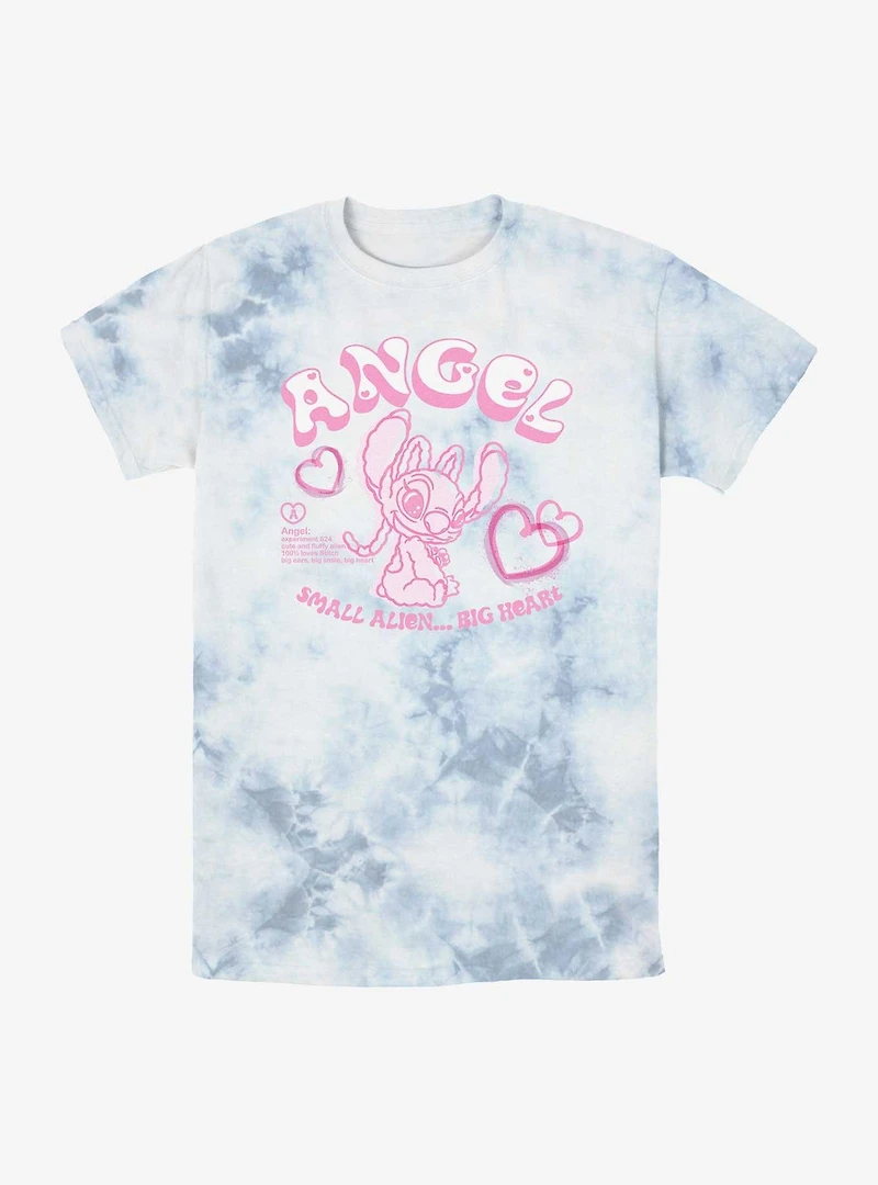 Disney Lilo & Stitch Big Smile Heart Tie-Dye T-Shirt