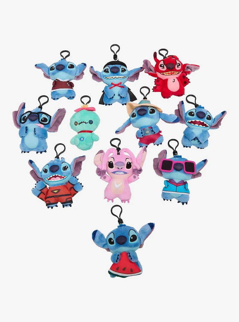Disney Lilo & Stitch Dress Up Stitch Blind Bag Plush Bag Clip - BoxLunch Exclusive
