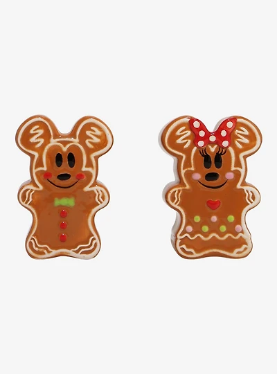 Disney Mickey Mouse & Minnie Mouse Gingerbread Salt & Pepper Shaker Set - BoxLunch Exclusive
