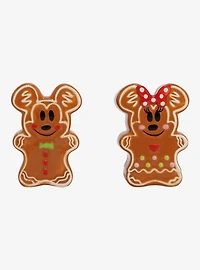 Disney Mickey Mouse & Minnie Mouse Gingerbread Salt & Pepper Shaker Set - BoxLunch Exclusive