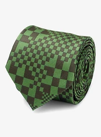 Minecraft Hidden Creeper Green Silk Men's Tie