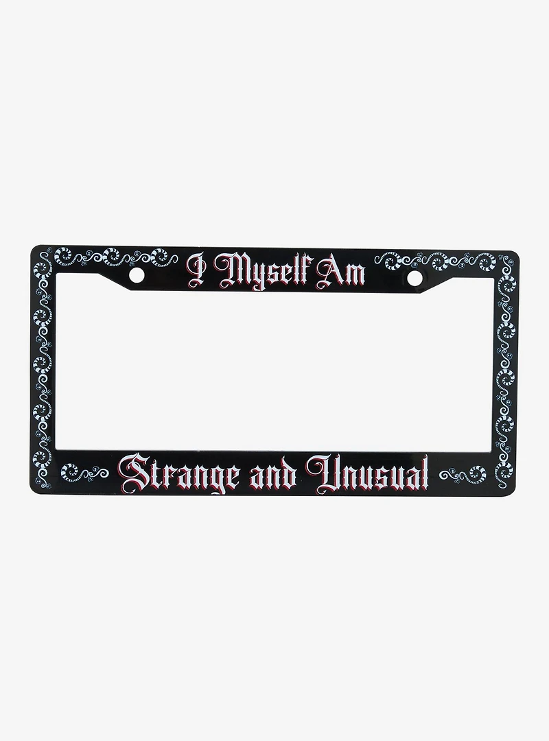 Beetlejuice Strange and Unusual License Plate Frame - BoxLunch Exclusive