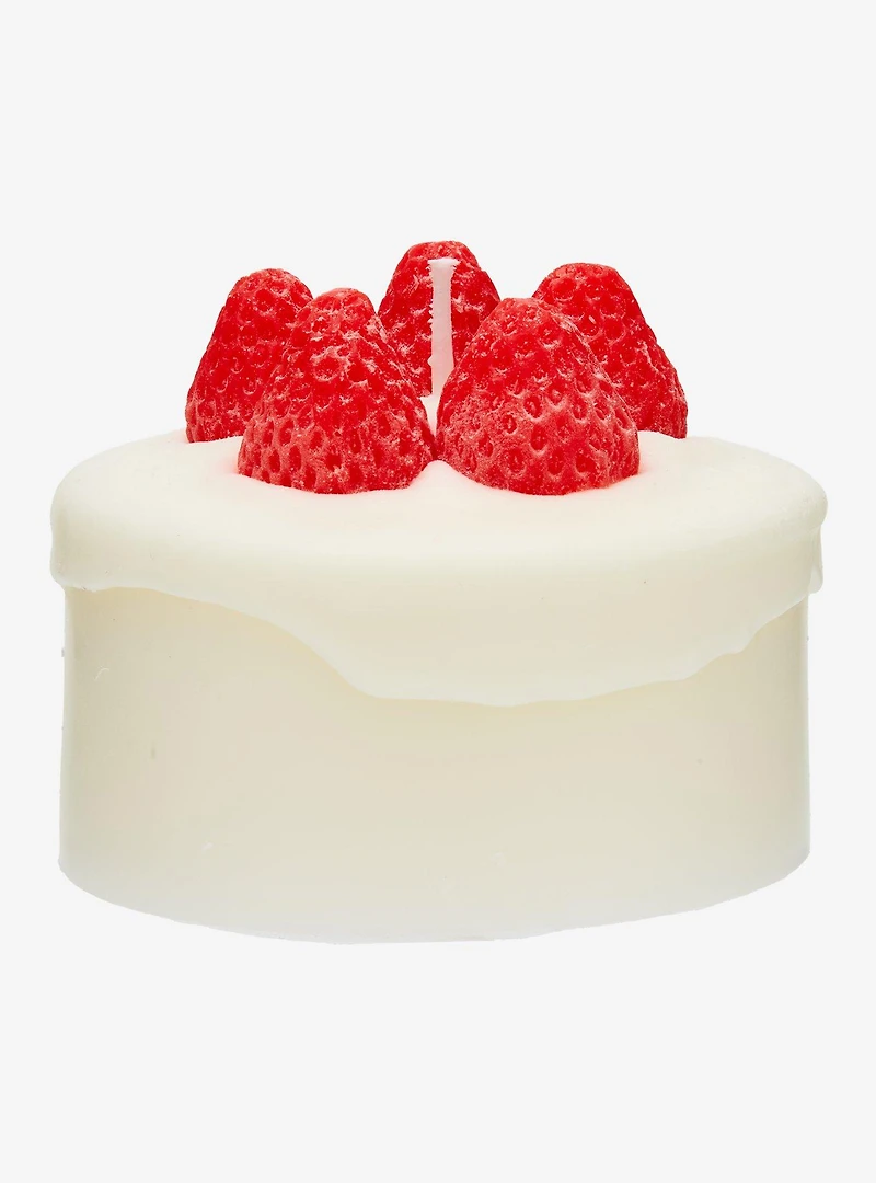 Strawberry Cake Figural Scented Candle