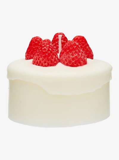 Strawberry Cake Figural Scented Candle