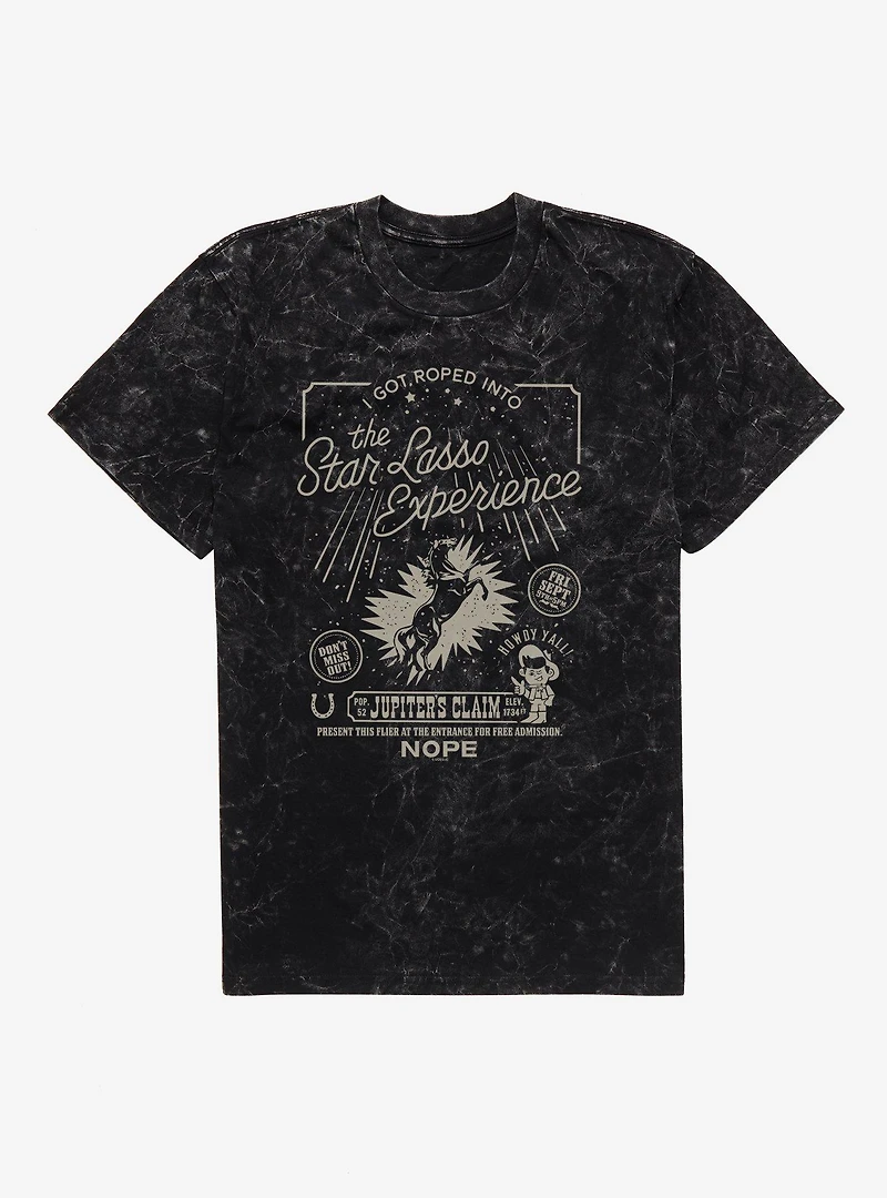 Nope Star Lasso Experience Mineral Wash T-Shirt