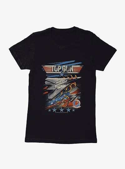 Top Gun Classic VF-1 Jet WOmens T-Shirt