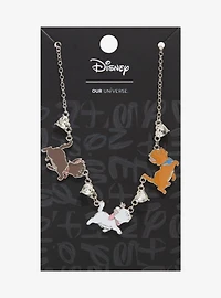 Our Universe Disney the Aristocats Kittens Walking Rhinestone Charm Necklace - BoxLunch Exclusive