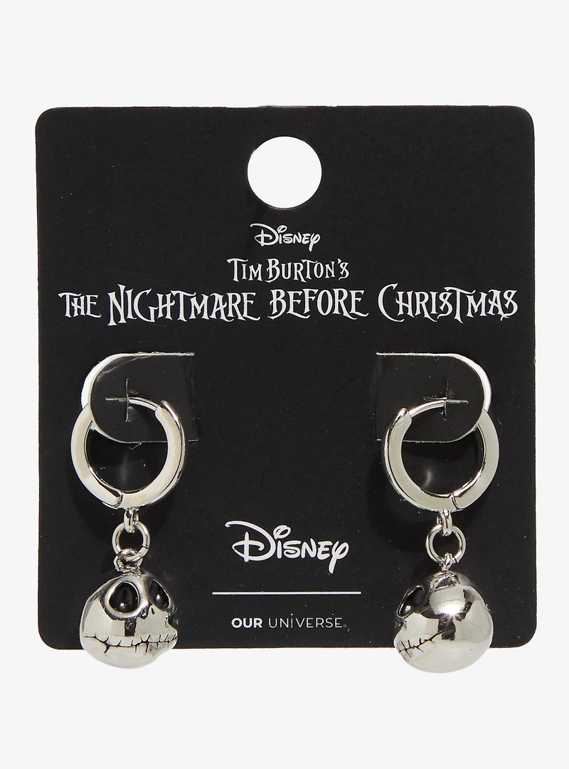 Our Universe Disney The Nightmare Before Christmas Jack Skellington Huggie Hoop Earrings - BoxLunch Exclusive