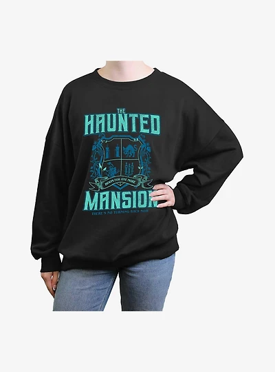 Disney The Haunted Mansion Collegiate Womens Oversized Sweatshirt