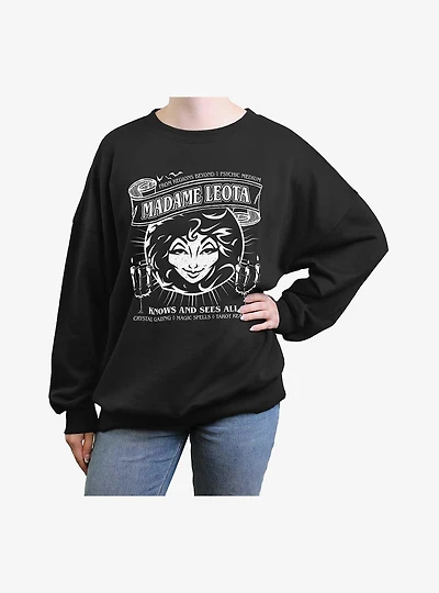 Disney The Haunted Mansion Psychic Medium Womens Oversized Sweatshirt