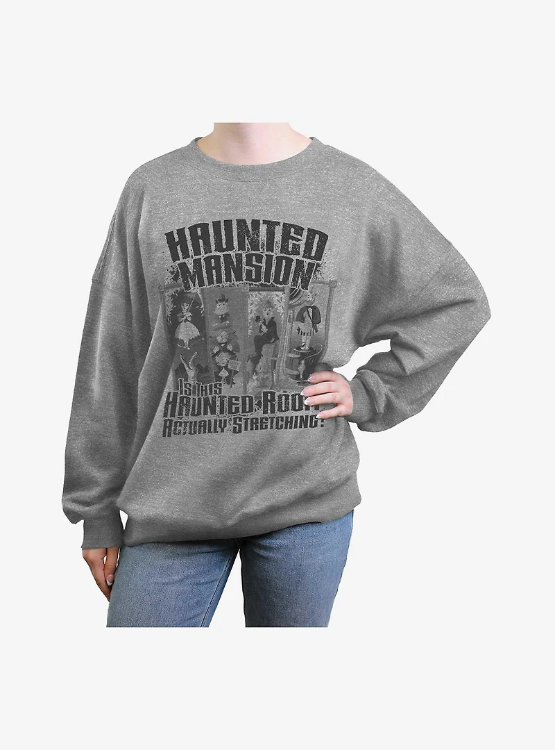 Disney The Haunted Mansion Walls Womens Oversized Sweatshirt