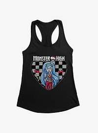 Monster High Ghoulia Yelps Checkerboard Heart Womens Tank