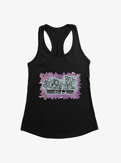 Monster High Group Pose Womens Tank
