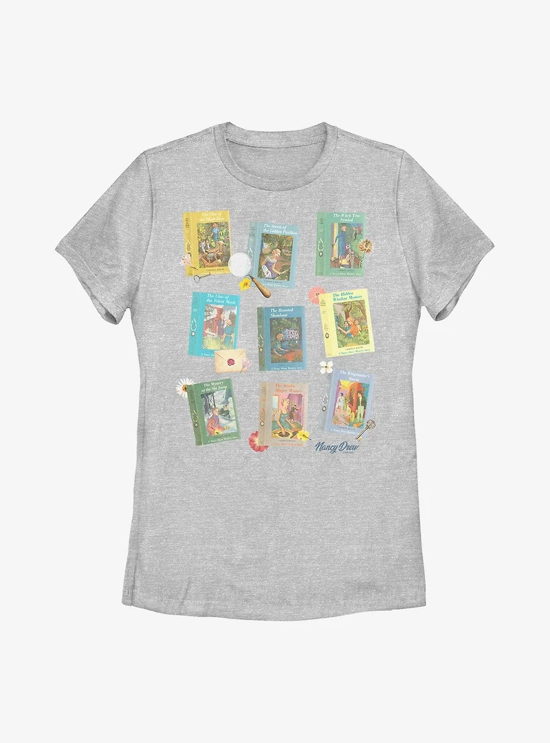 Nancy Drew Mystery Books Womens T-Shirt