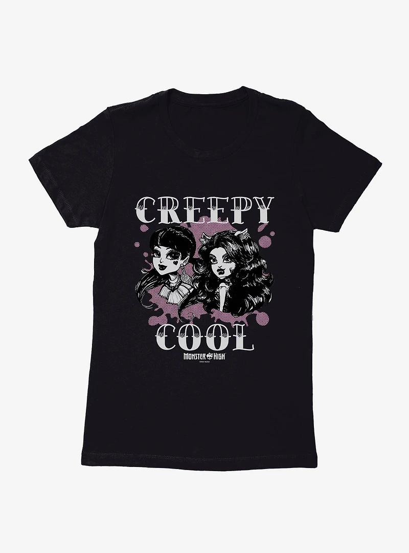 Monster High Draculaura And Clawdeen Wolf Womens T-Shirt