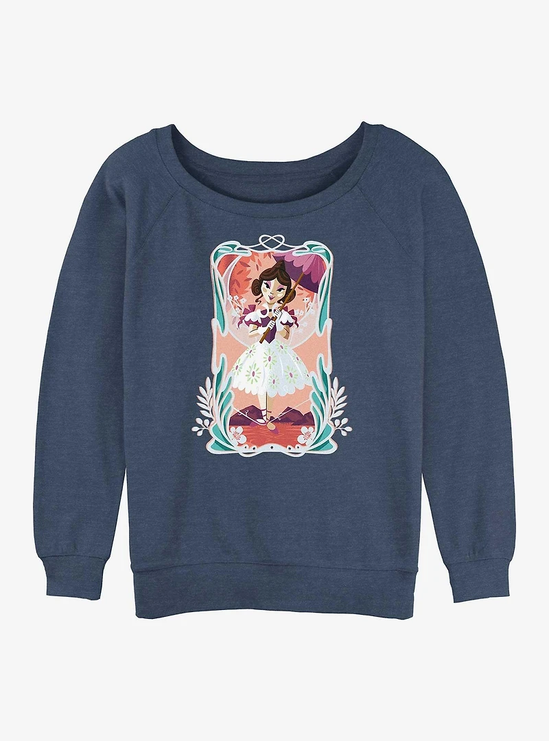 Disney The Haunted Mansion Tightrope Womens Slouchy Sweatshirt