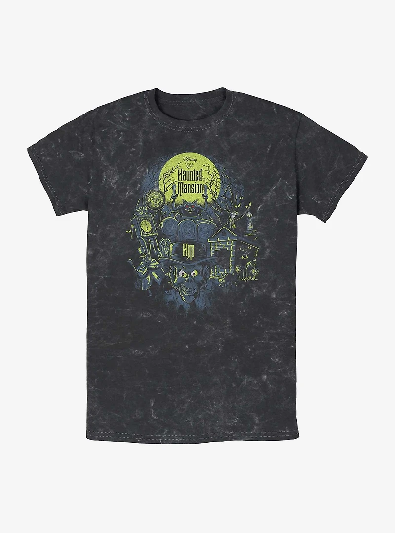 Disney The Haunted Mansion Montage Mineral Wash T-Shirt