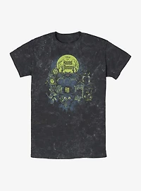 Disney The Haunted Mansion Montage Mineral Wash T-Shirt