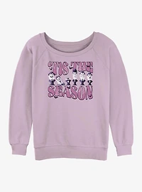 Disney the Haunted Mansion Tis Season Womens Slouchy Sweatshirt