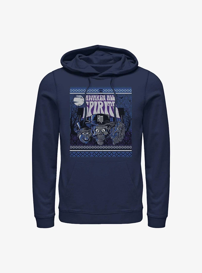 Disney The Haunted Mansion Awaken All Spirits Ugly Holiday Pattern Hoodie