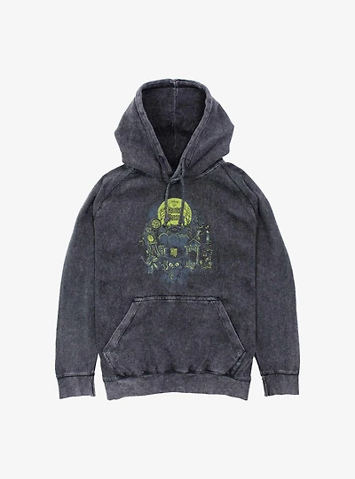Disney The Haunted Mansion Montage Mineral Wash Hoodie