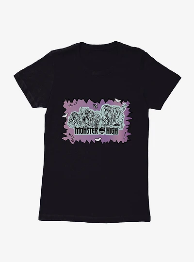 Monster High Group Pose Womens T-Shirt
