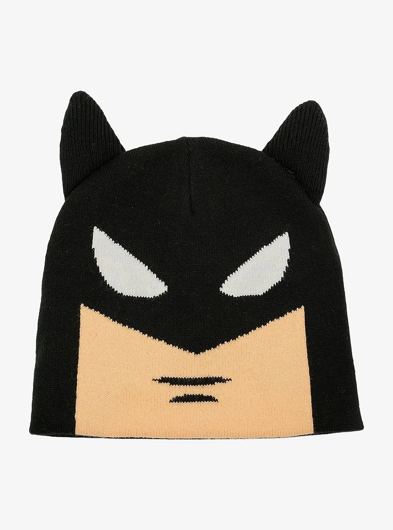 DC Comics Batman The Animated Series Face Acrylic Knit Beanie With Ears