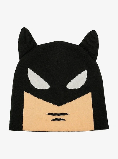 DC Comics Batman The Animated Series Face Acrylic Knit Beanie With Ears