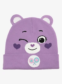 Care Bears Share Bear Face Acrylic Knit Beanie With Ears