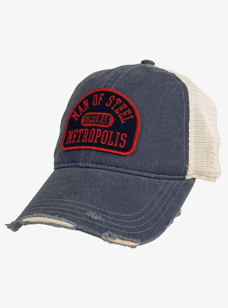 DC Comics Superman Pill Arc Vintage Cotton Twill Trucker Cap